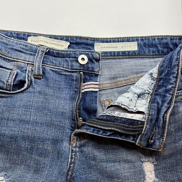 Pilcro and the Letterpress Anthropologie Slim Boyfriend Short Size 27 - Picture 16 of 16